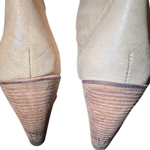 Carlos Santana Spur Cowboy Booties Beige Size 8.5 - Picture 7 of 10